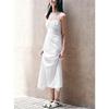 Summer New Women Clothes Linen Blend Corset Girly Style Midi Length Dress 3109723