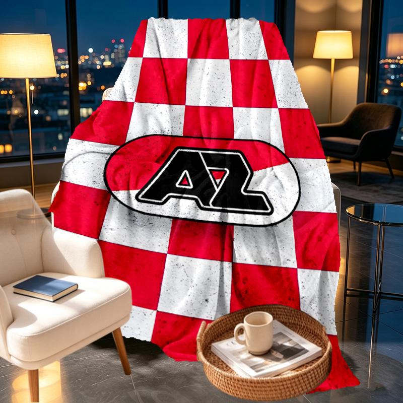 AZ Alkmaar Print Blanket - Soft & Comfortable, for Bedroom, Travel, Sofa, Home Decoration - Birthday Christmas Gift for Friend