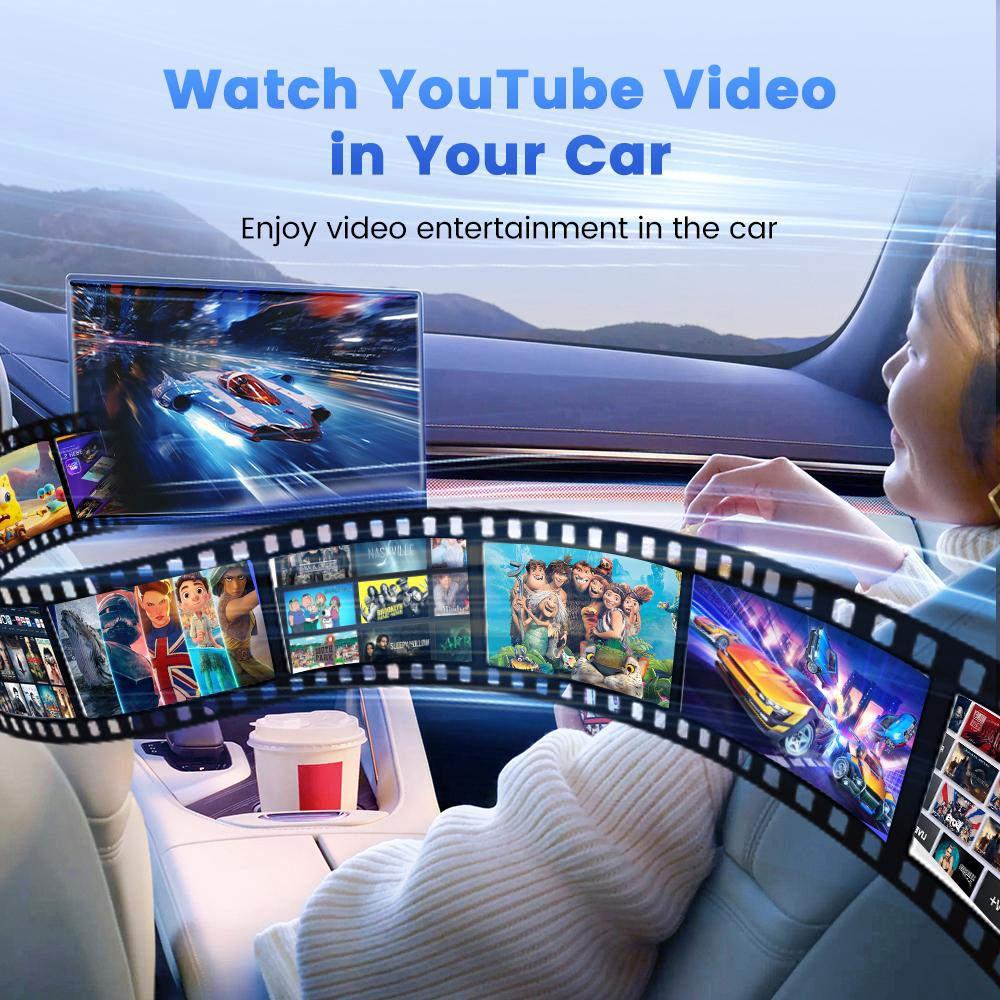 Factory Carlinkit Tbox 128Gb 512Gb Wireless Ai Box Stable Import Chip Multimedia Hdmi Usb Carplay Adapter for Youtube Netflix