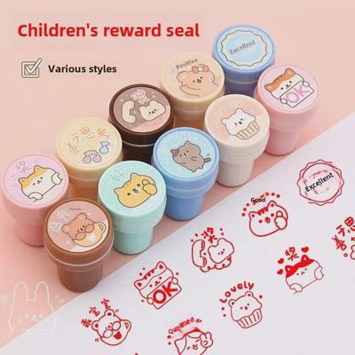 Kinder-Cartoon-Belohnungsstempel für Lehrerlob und Hausaufgabenkorrektur