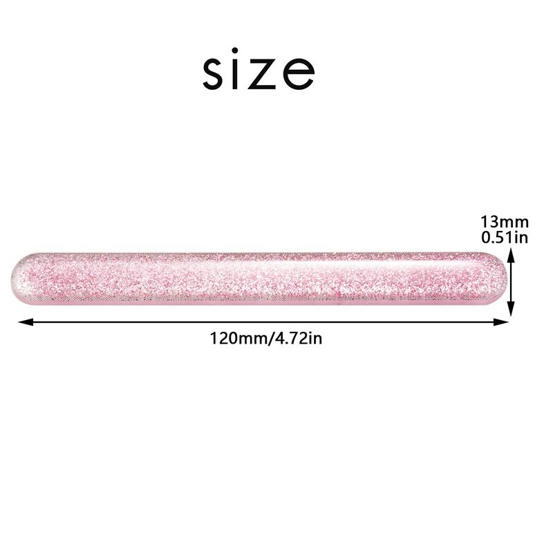 Skleněný pilník na nehty Křišťálový leštič nehtů Nano Mini leštící bloky s přenosným pouzdrem pro přírodní nehty