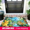 Pokemon Forest River Print Doormat Anti-slip Absorbent Floor Mat for Home Entrance Bedroom Living Room Decor