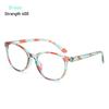 Women Vintage Flowers Portable Ultra Light Frame Anti-Blue Light Eyeglasses Eye Protection Reading Glasses