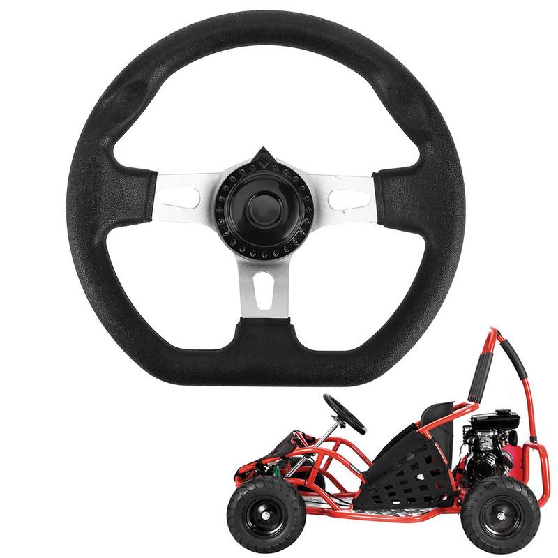 270mm Go Kart Steering Wheel Racing Off Road Sport Kart Karting Parts Aluminum Alloy Kart Steering Wheel Cart Accessories