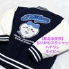 Chii-kawa Hachiware Sagara Embroidered Stadium Jacket Navy