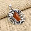 Wonderful Rough Carnelian Gemstone Jewelry 925 Sterling Silver Handmade Pendant