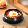 Korean Style Stone Pot Special for Rice Mixing Korean Commercial Little Pan Rice Small Casserole Small Ceramic Sand Pot Cookware