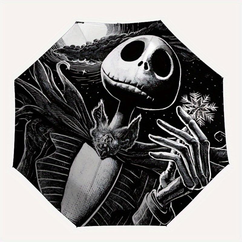 

1pc Nightmare Before Christmas Jack Skellington Cartoon Automatic Folding Umbrella,Lightweight Design, Fashion Lovers a0819017