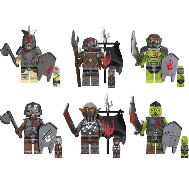 Tv6407 Movie Television Series Building Blocks Toy Set Featuring Lord Of The Rings Orcs