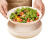 Eco-friendly Thickened Rice Husk Disposable Plates (Food Grade, High Temp Resistant) for BBQ, Banquets, Dinner, Tableware, and Fruit.