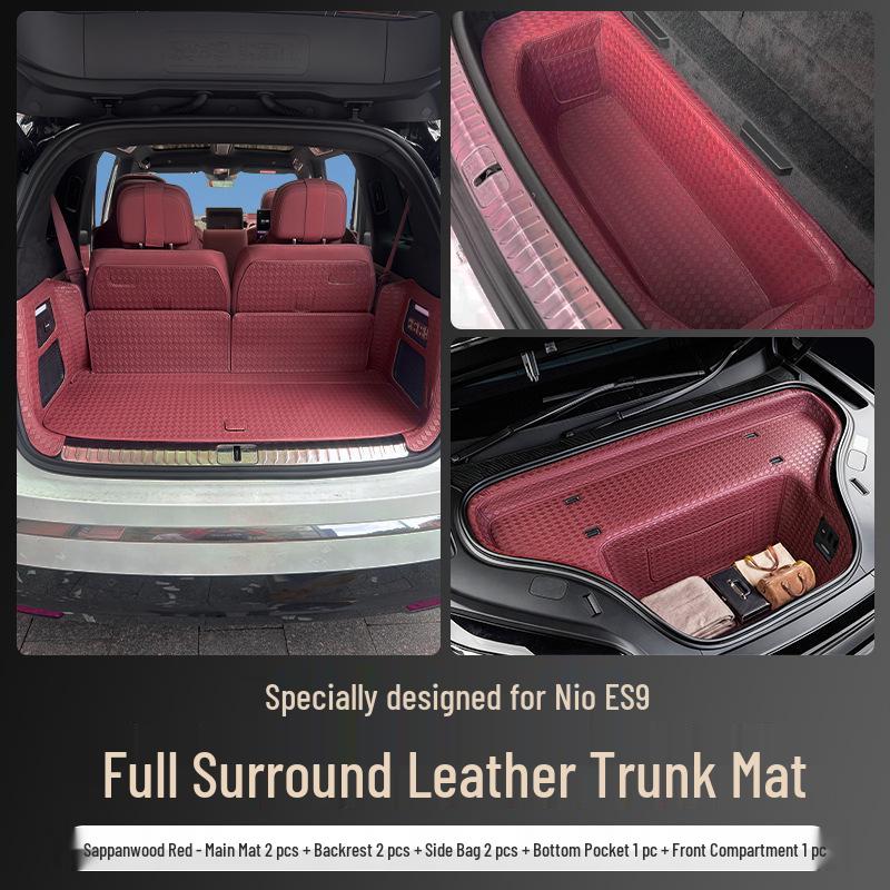 Full Coverage Trunk Mat for 26 NIO ES9 Models: Seat Back & Tail Box Interior Accessory