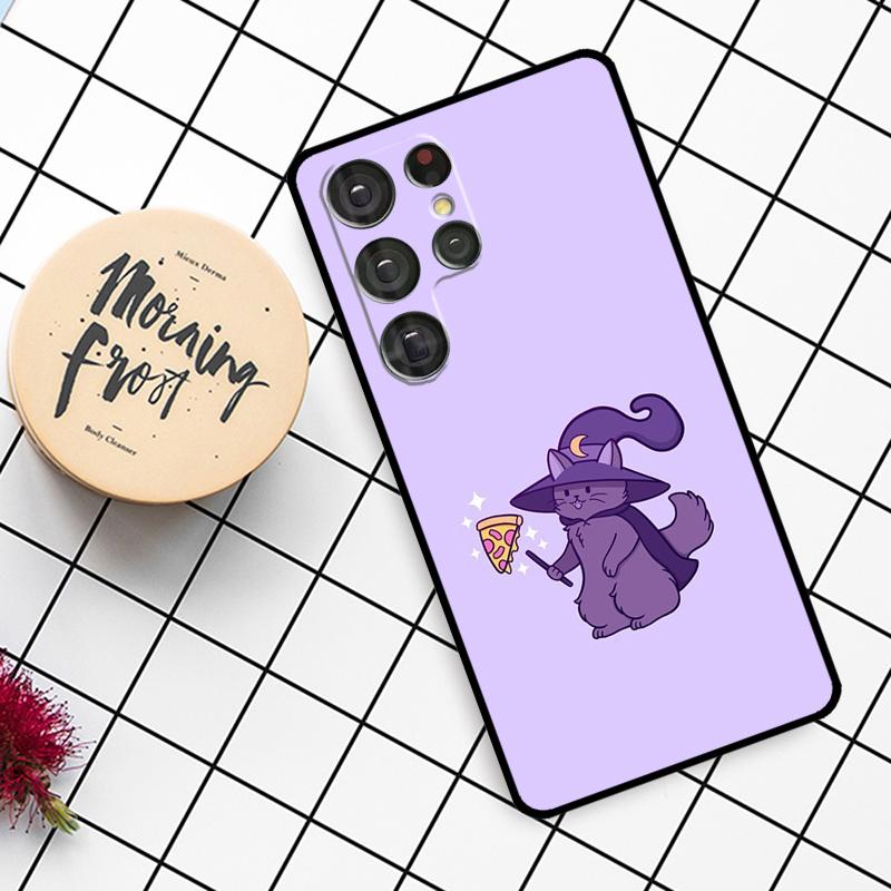 Magic cat The Witches Case For Samsung Galaxy S24 FE S20 FE S21 S22 S23 S24 S25 Ultra S9 S10 S25 Plus Phone Cover