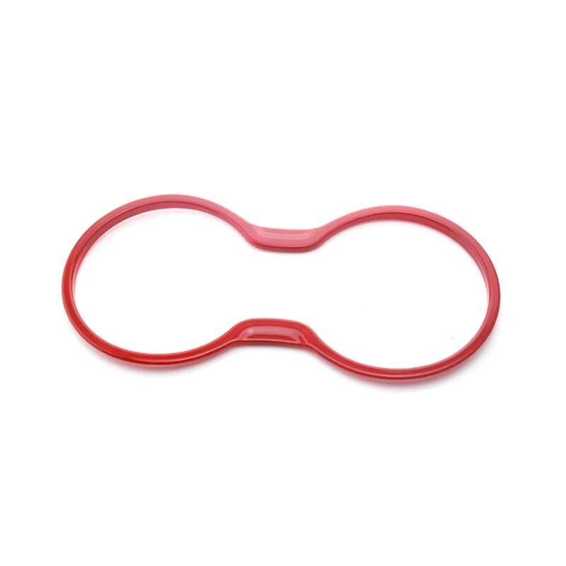 Mein Gutes Auto Chrom Front Wasserbecherhalter Panel Abdeckung Zierleiste Innendekoration Aufkleber für Jeep New Compass 2017 2018 Zubehör