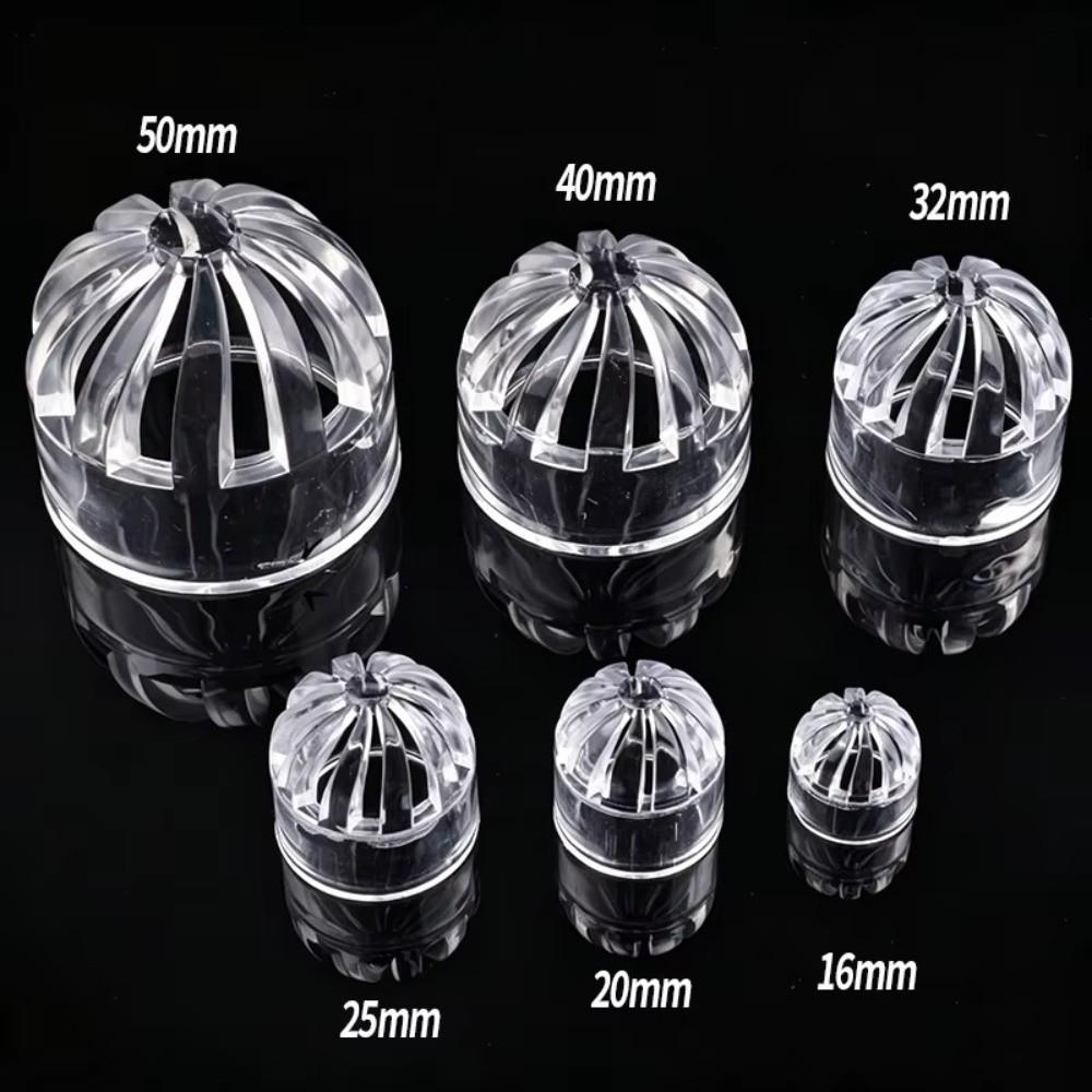 Transparent Aquarium Drain Pipe Cap Breathable Fish Tank Filter Strainer Cap  Aquarium Filtration