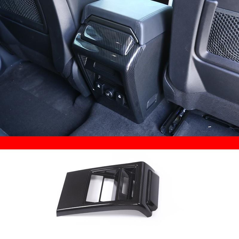 Car Interior Carbon Fiber Style Modified Stickers For Land Rover Discovery Sport 2015-2019 Auto Gear Shift Panel Cover Accessory