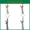 Trendy Black Couples Embrace Pendant Necklace With Cartoon Character Design For Fashion