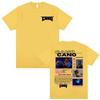 Rapper Cano Triana Tour Album 2025 Printed Tshirts for Unisex Unisex Harajuku Hip Hop Street Tshirt Casual Cotton Oversized T Shirt