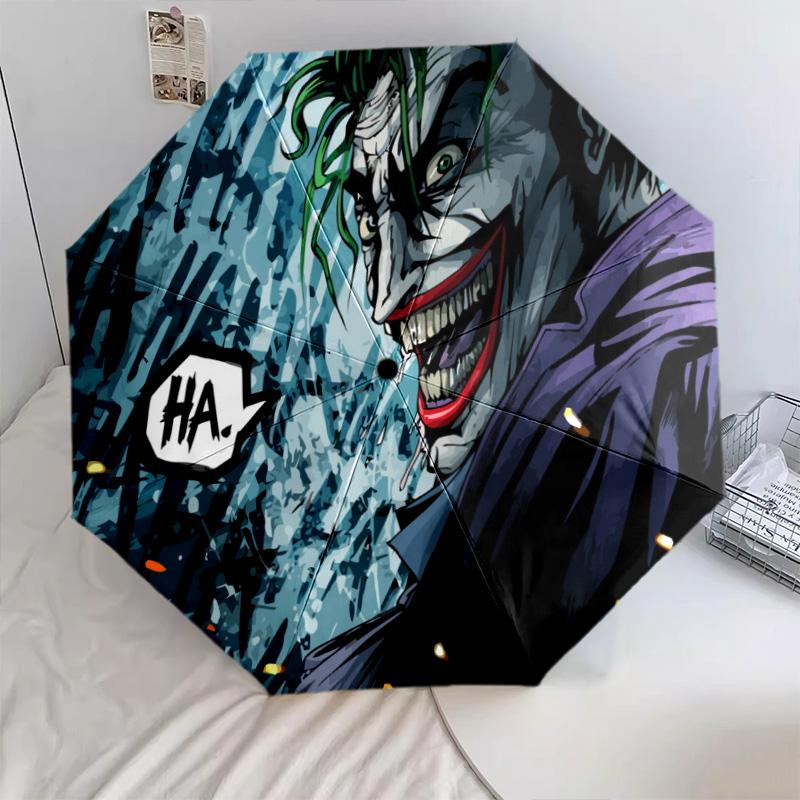 1PC Joker's Transformation Automatic Umbrella - Suitable Travel Outdoor Portable Umbrella Birthday Gift Daily Essentials