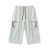 Summer Men's Cargo Shorts Multi-Pockets Sportswear Breathable Quick Dry Calf-Length Capris Pants Loose Breeches Shorts