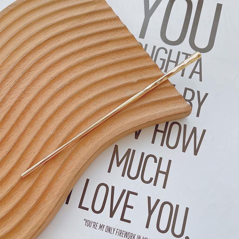 Irregular Artistic Metal Hairpin - New Korean Style Girls Bun Accessory