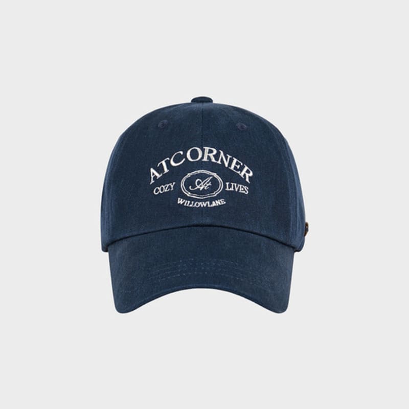

ATCORNER Arch Logo Ball Cap Navy AT5HEF004NV F
