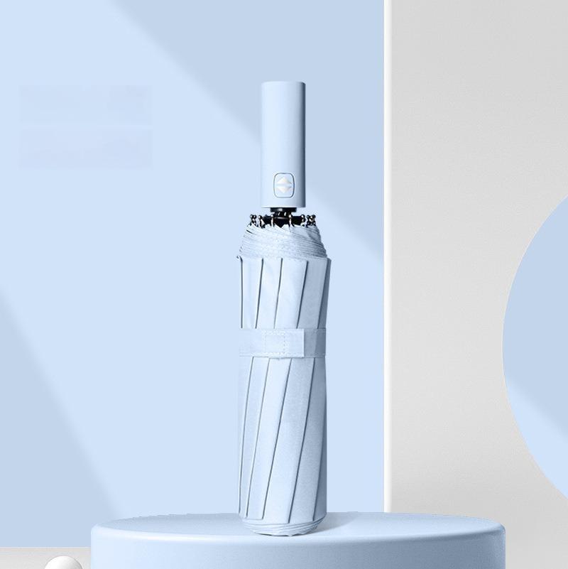 12 Bone Morandi Fully Automatic Umbrella Black Glue Sunscreen Sun Umbrella Plus Sun Umbrella Wholesale