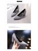 Women's Plus Size Suede Chunky Heel Pointed Toe Heels - European & American Style