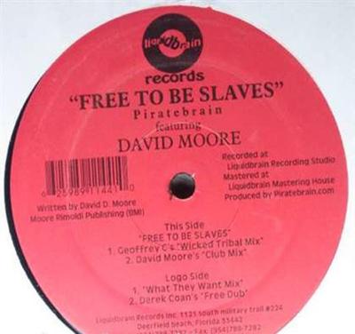 12inch Record PIRATEBRAIN, DAVID MOORE - Free To Be Slaves PBVOL7 Liquidbrain Rec 2003 US Dance & Electronica Used