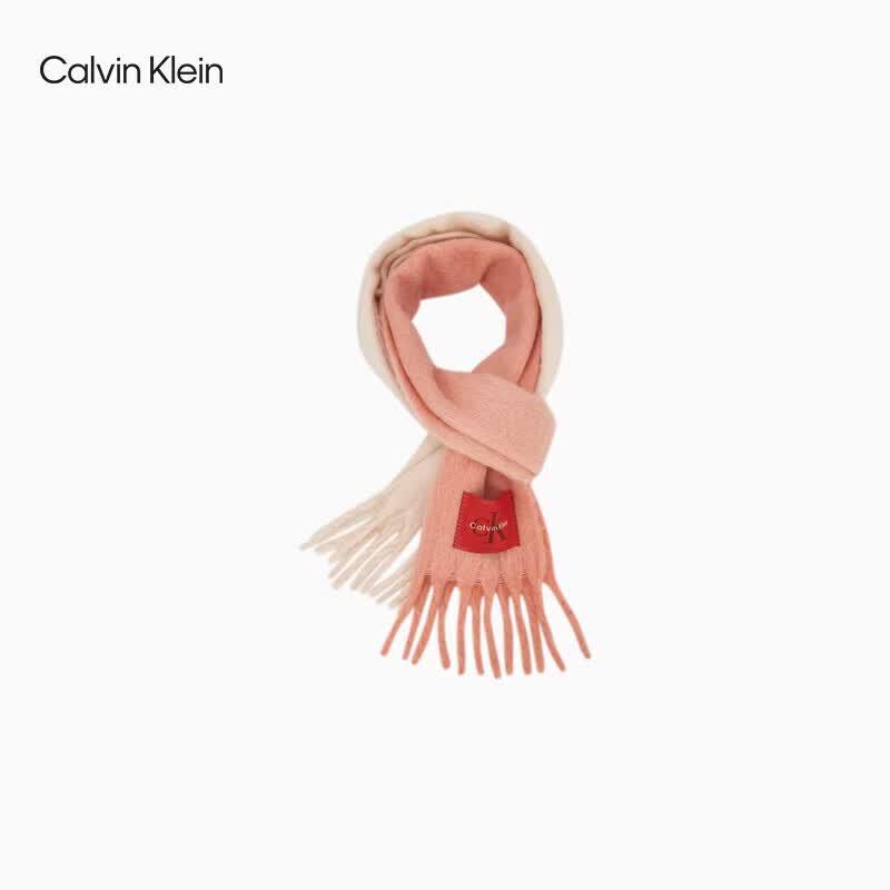 Calvin Klein Jeans Unisex Gradient Wool Blend Tassel Scarf One Size