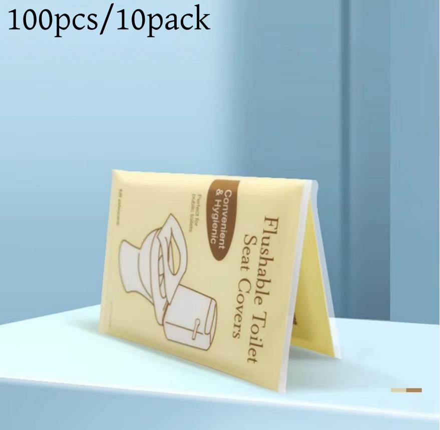 20/50/100pcs Disposable Toilet Seat Individually Wrapped Degradable Soluble Water Toilet Covers Paper Travel Hotel Toilet Pads