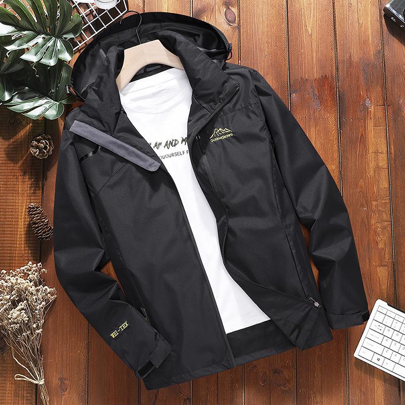 Breathable Windproof Single-Layer Outdoor Hiking Jacket for Men and Women - Spring & Autumn Wear-Resistant Design