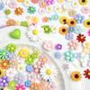 Spring Style Small Flower Nail Art Decorations Japanese Style Fresh Flowers Mixed Daisy Succulent Resin DIY Nail Accessories