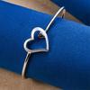Luxurious 925 Sterling Silver Exquisite Heart-shaped Bracelet for Women's Fashion Parties, Wedding Jewelry
