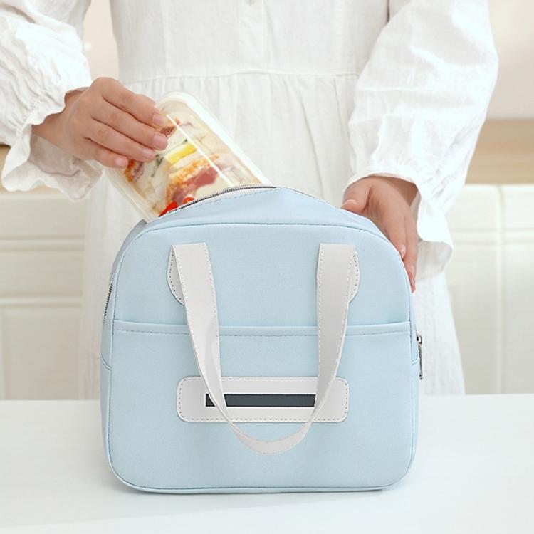 Lovely Lunch Box Portable Lunch Case Thermal Insulated Bag Reusable Lunch Bag Simple Coolers Bag for School