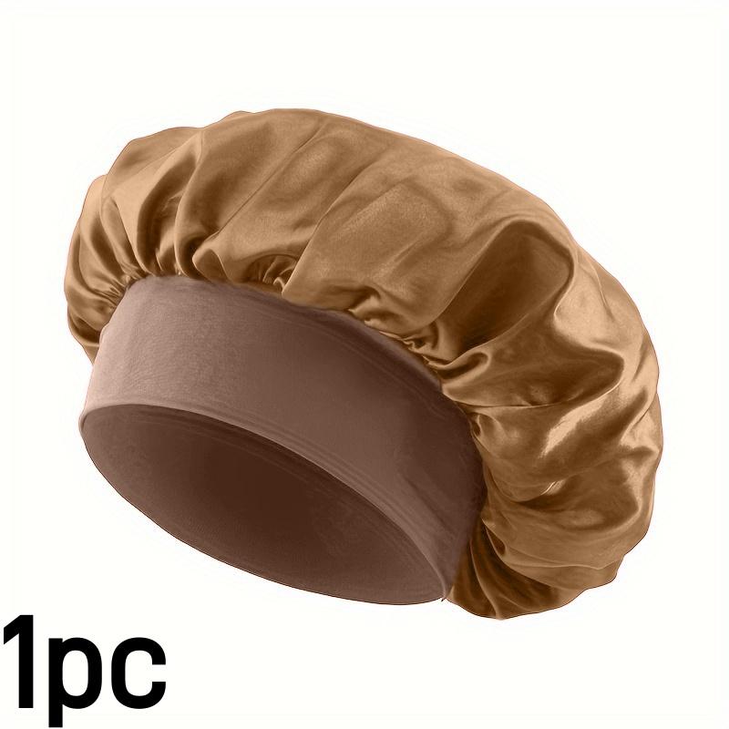 4pcs/set Luxurious Satin Hair Bonnets Multipurpose Wide Elastic Turban for Beauty Sleeping & Bath Shower for Women Hair Care Cap