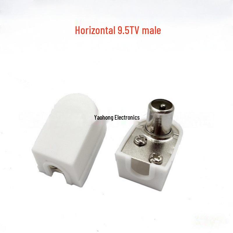 9.5TV Male Right Angle Audio/Video Connector