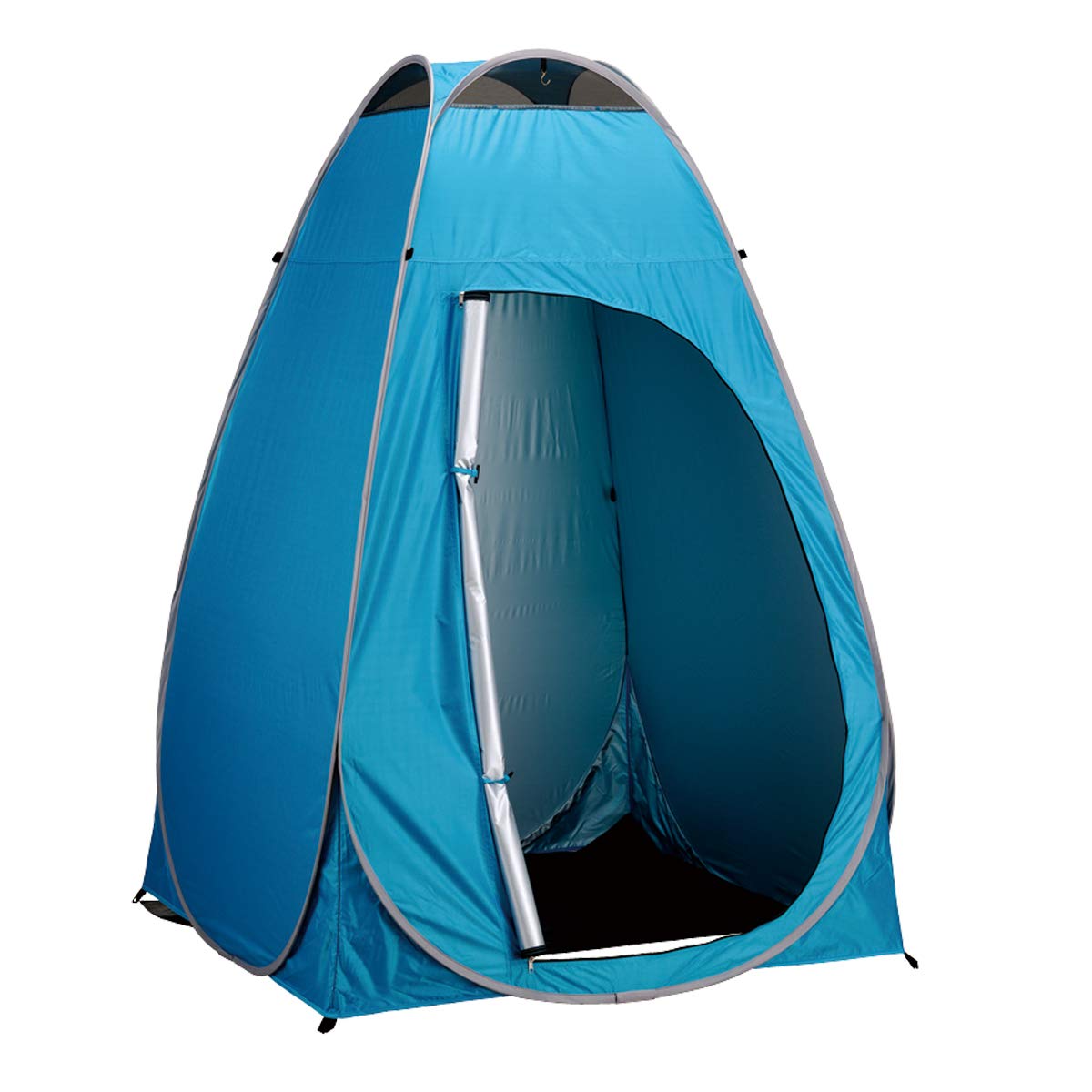 

BUNDOK NT-51UV UV Private Tent, 1-Person, with Changing Room, Disaster Preparedness, and Toilet, Blue