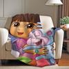 Adventure cartoon D DoraS Blanket For Sofa Office Bed Plane Travel Sleep Read Relax Camping Soft And Warm