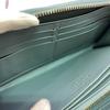 LOUIS VUITTON M81707 Japan limited Monogram emboss leather Zippy wallet Purse Blue Glacier leather Used