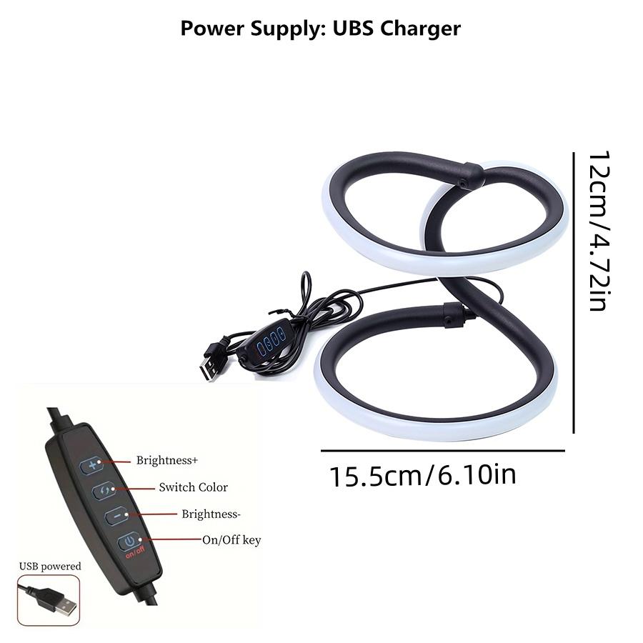 1Pc Creative and Unique Desktop Lamps, Three-Color Stepless Dimming or Colorful Marquee Lights, Can Be Used for Bedrooms, Study Rooms, Office Lighting