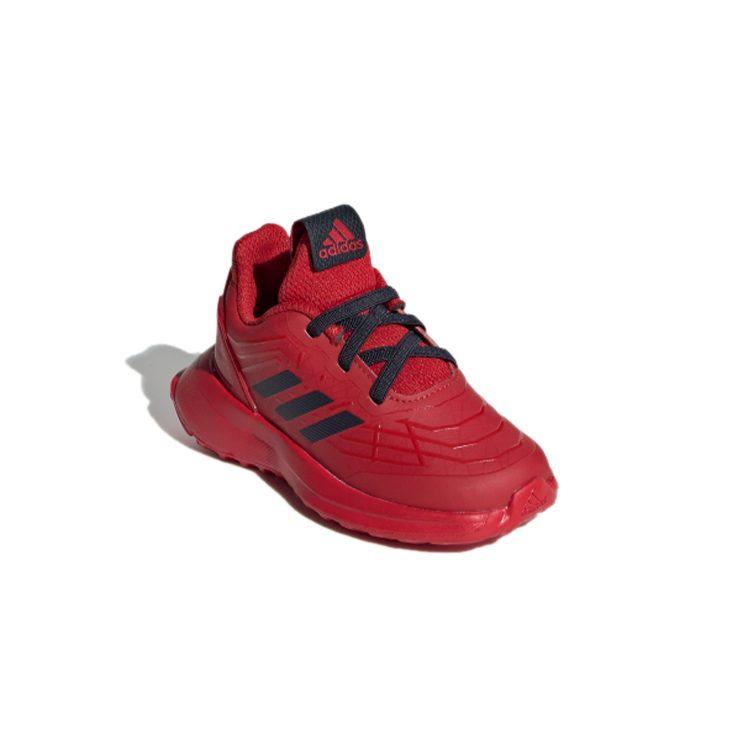 adidas Run ''Spider Man'' El I Synthetic Leather Abrasion Resistant Low Top Toddler Shoes Red Infant And Toddler G27556
