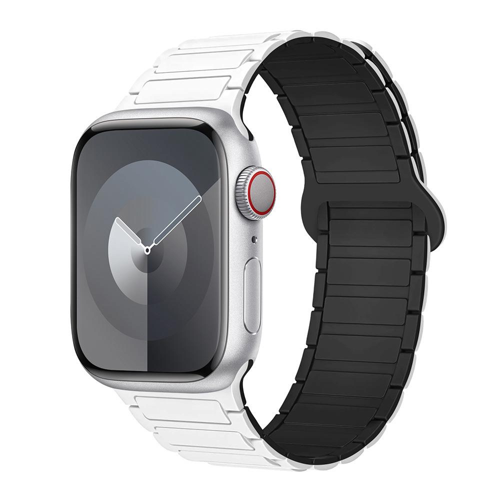Second-Generation Magnetic Silicone Strap for Apple iWatch (38/40/41mm) - Three-Link Design
