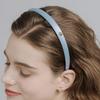 HAS HTY023 Glossy Slim Blue Hairband