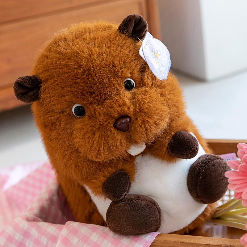 Cute Pet Fat Xixi Plush Toy Wedding Throw Powder Rabbit Doll Groundhog Home Decoration Fox Pillow