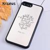 Krajews Bibel Jesus Christliche Zitate Handyhülle Cover Für iPhone 17 Air 16 15 14 plus 11 12 13 pro max coque Fundas