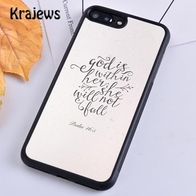 Krajews Bibel Jesus Christliche Zitate Handyhülle Cover Für iPhone 17 Air 16 15 14 plus 11 12 13 pro max coque Fundas