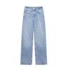 Fashion Style 2024 Autumn New Women's Clothing Slim Looking Commute Leisure Easiest for Match Wide Leg Denim Pants 6688216