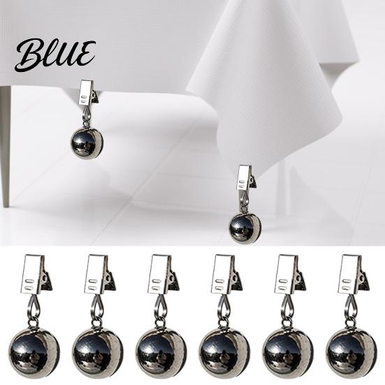 Curtain Weights Metal Clip Outdoor Duty Tablecover Weight Heavy Ball Tablecloth Weight with Clips Rustproof