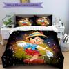 3pcs Cartoon Pinocchio Printed Bedding Set, Soft and Comfortable Quilt Cover for Bedroom, Guest Room (1 Duvet Cover + 2 Pillowcases, Pillow Core