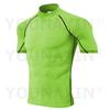 Europe Size Running Men's High-necked Sports Clothes Short Sleeves T-shirts Fitness Yoga Training Quick-drying Cycling Tights Top XS S M L XL 2XL